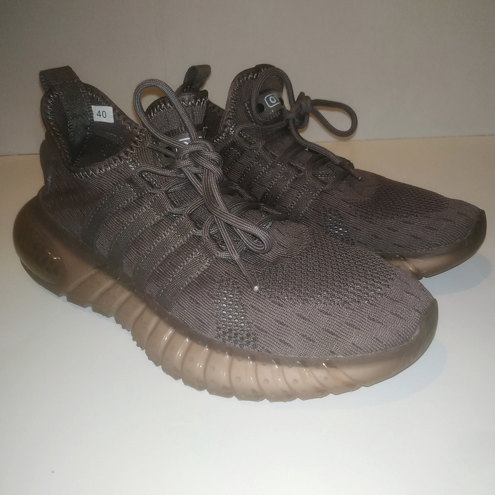 Men's Taupe Brown Running Sneakers